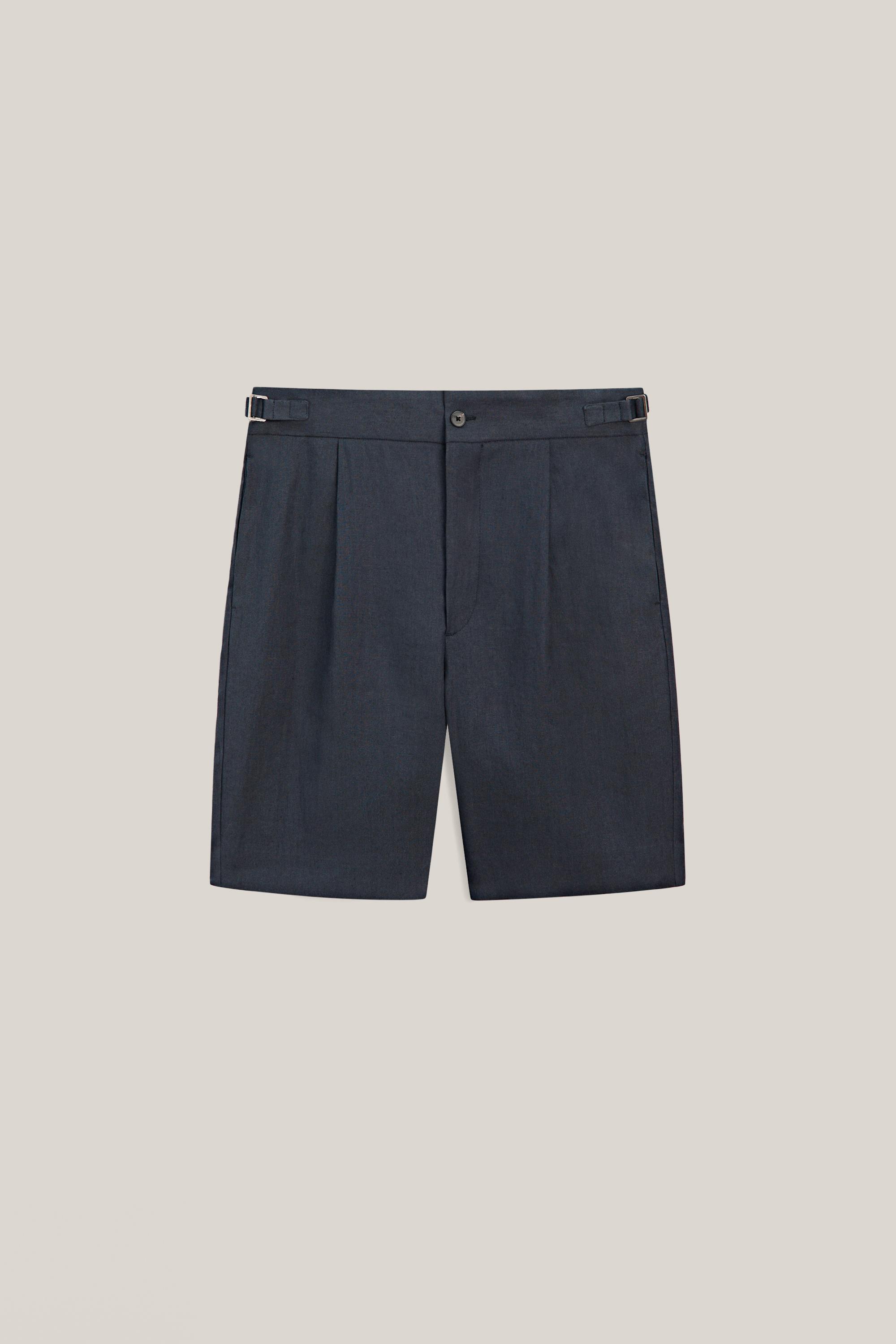 Bermuda à pinces total look lin - ÉDITION LIMITÉE